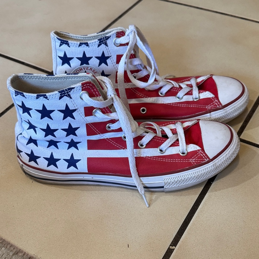 Converse men’s Patriotic High-Top Sneakers